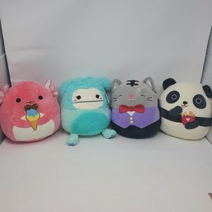 8" Squishmallow Bundle Lot Bigfoot Panda Cat Axolotl Squishmallows Vampire Rarer